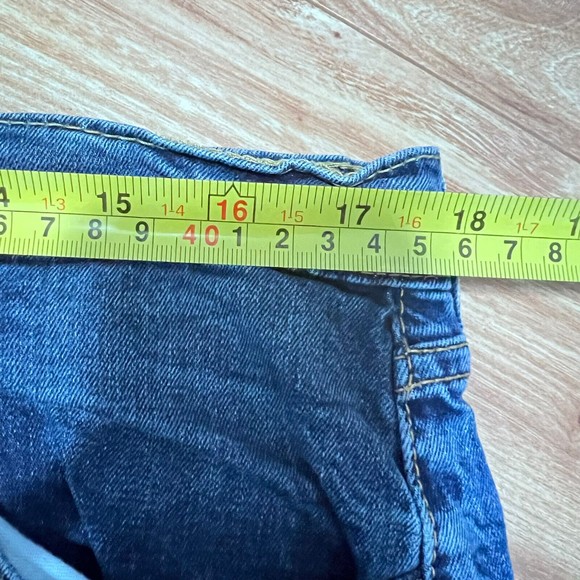 Levi's 502 Blue Taper Fit Jeans Medium Wash 38 x 32  Casual Basic Denim - Picture 5 of 7